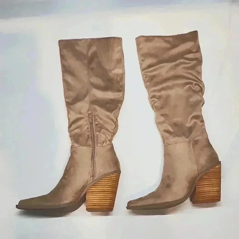 Charles By Charles David Boots Size 6 Color Tan. - image 5